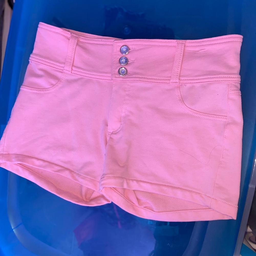 Pink High Waisted Shorts